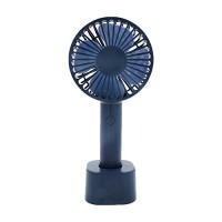 MINI Handheld Fan Version Tech personal portable Desktop table cooling fan with USB rechargeable Fan for Office room Outdoor Household Traveling (dark blue) - B07CNR2PRL